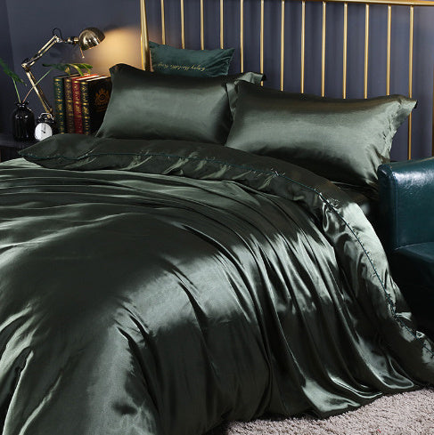 Silkworm Silk Satin Bed Sheet Quilt Cover