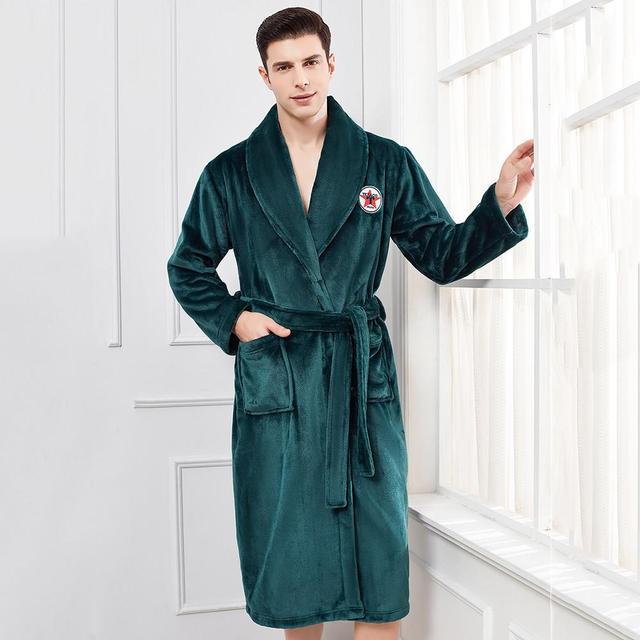 Winter Flannel Lovers Robe Gown